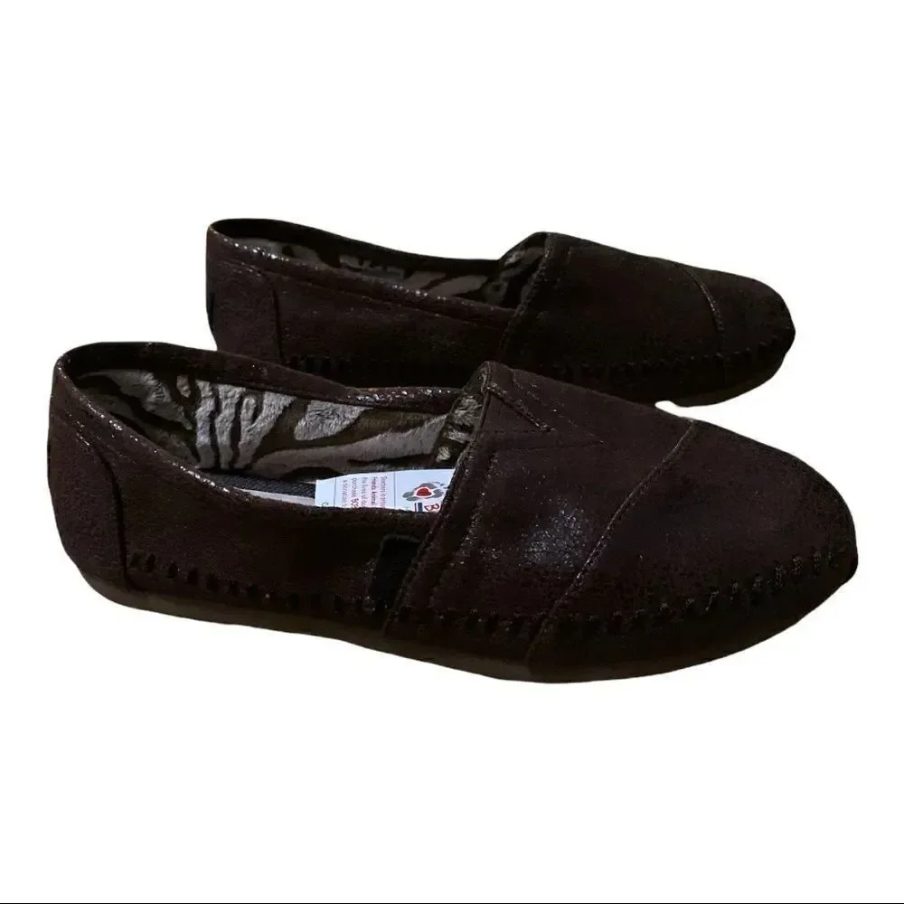 Skechers | Luxe Bobs Rain Dance Slip-On With Memory Foam in Chocolate | 6.5